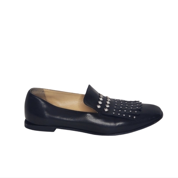 Sesto Meucci Black Loafer Flats - Picture 1 of 8